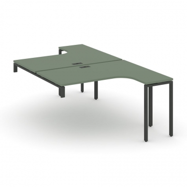 Рабочая станция-надставка на опорные тумбы Рива CONCEPT CN.DSAN-004 Кобо Антрацит