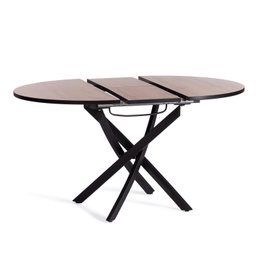 Стол Tetchair MANZANA ЛДСП/HPL/металл, 100 х 100+30 х 75 см, Дуб Вотан/черный
