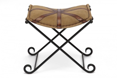 Стул Tetchair Secret De Maison FLEX mod. M-1929 металл/кожа буйвола/ткань хлопок, 45 х52 х46см, коричневый, ткань винтаж