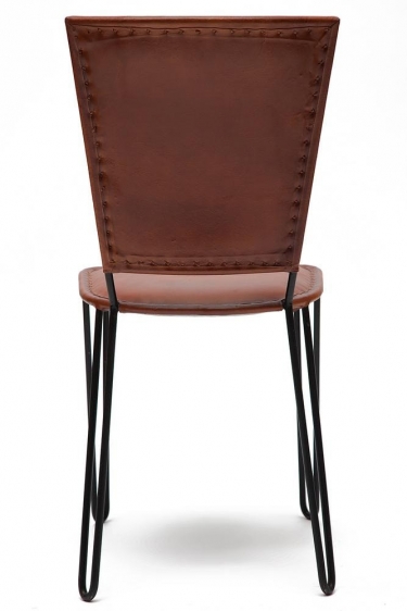 Стул Tetchair Secret De Maison BRIDELL mod. M-9474 металл/кожа буйвола, 88 х42х50см, коричневый