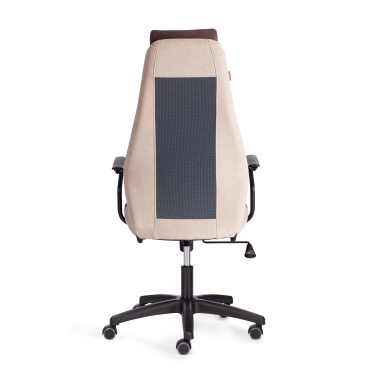 Кресло Tetchair AVIATOR флок, ткань , олива/серый/серый, 23/29/W-12