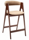 Кресло полубарное R-home Kaede Beige/Темный орех