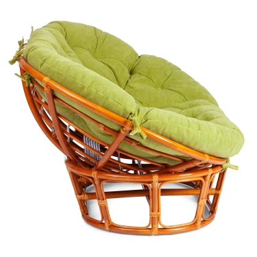 Диван Tetchair MAMASAN/МАМАСАН 23/02 W /с подушкой/ подушка 182х119 см, 169х102х80 см, Honey мед, флок, олива, 23