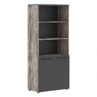 Шкаф с 1 комплектом глухих малых дверей Skyland MORRIS TREND MHC 85.5 Сосна Нордик Антрацит