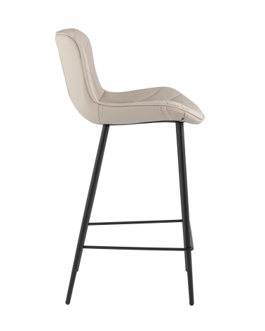 Стул барный Stool Group Vault экокожа серый