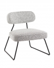 Кресло лаунж Stool Group Kate букле серый