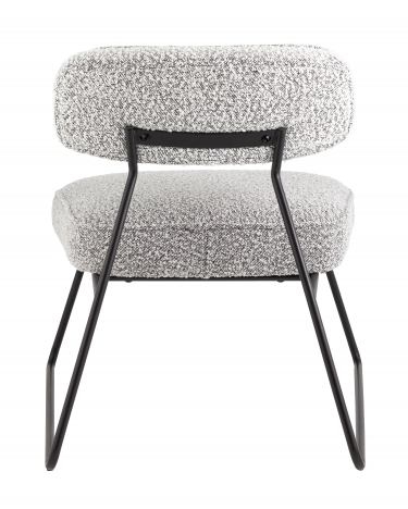Кресло лаунж Stool Group Kate букле серый