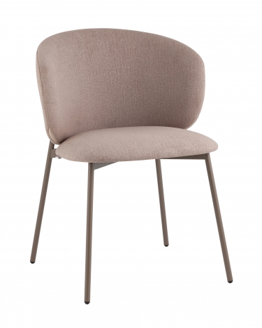 Стул Stool Group Блейз велюр бежевый каркас бежево-серый