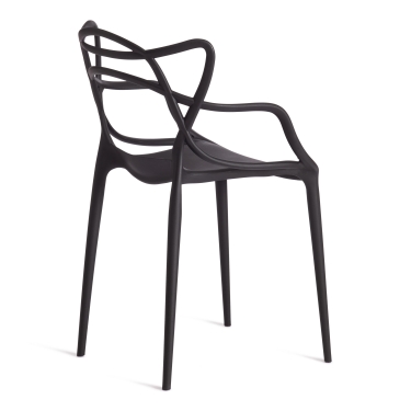 Стул Tetchair Cat Chair mod. 028 пластик, 53 x 59 x 82,5 см, черный Black 3010