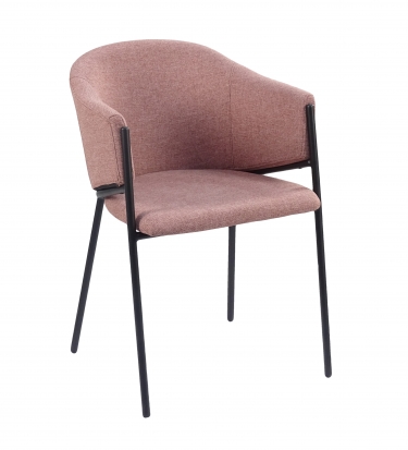 Стул обеденный Stool Group Carmel шенилл пыльно-розовый