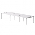 Бенч-система на 6 мест на металлокаркасе, опоры 45 гр Everprof Everprof EVO 254S017 4740 Белый