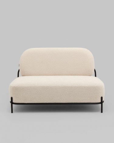 Диван Stool Group Стоун new ткань букле молочный