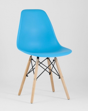 Стул Stool Group Eames Style DSW бирюзовый разборный каркас