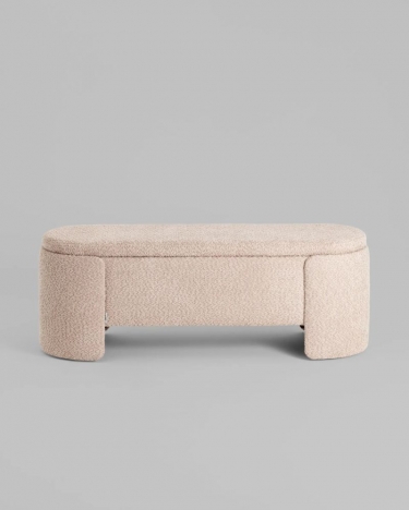 Банкетка Stool Group Taks с местом для хранения букле капучино