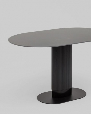 Стол обеденный Stool Group Mystery 130х80 см черный керамика