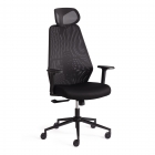 Кресло Tetchair Matrix grey ткань, черный