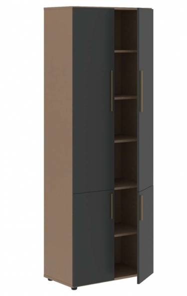 Шкаф с глухими средними и малыми дверьми Skyland VELION VHCS 80.3 Яшма черный Кобра