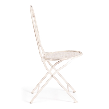Стул Tetchair Love Chair PL08-11140 стальной сплав, античный белый, 40х47,5х94 см