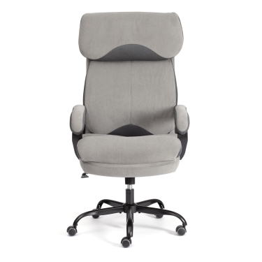 Кресло руководителя Tetchair Duke metal BL велюр, серый, 29/TW-12