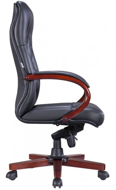 Кресло для руководителя Everprof Everprof Monaco Wood Кожа Черный