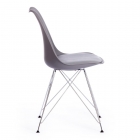 Стул Tetchair TULIP IRON CHAIR mod.EC-123 / 1 шт. в упаковке металл/пластик, 54,54883,5см, серый