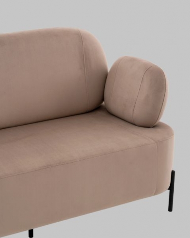Диван Stool Group Кэнди велюр светло-серый