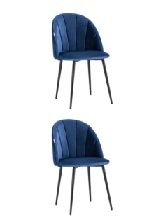 Стул Stool Group Логан NEW велюр синий 2 шт