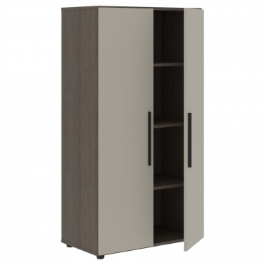 Шкаф с 1 комплектом глухих малых дверей Skyland VELION VENEER VRMCS 80.5 Американский орех Яшма черная