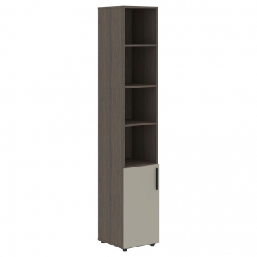Шкаф-колонка комбинированный правый Skyland VELION VENEER VRHCS 40.2 R Американский орех Яшма черная