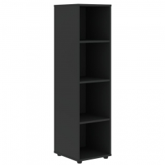 Шкаф-колонка с 2 глухими малыми дверьми левый Skyland VELION VENEER VRMCS 40.4 L Американский орех Яшма черная