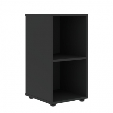 Шкаф-колонка с глухой малой дверью правый Skyland VELION VENEER VRLCS 40.1 R Американский орех Яшма черная