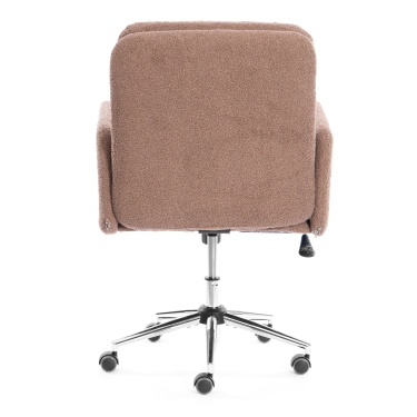 Кресло Tetchair Dover хром букле, коричневый, barni cocoa