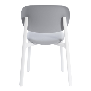 Стул Tetchair ADORE mod. XRB-1025 пластик, серый / белый grey / white, 41 х 53 х 81,5 см