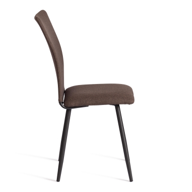 Стул обеденный Tetchair La Rousse NEW, ткань рогожка, коричневый/черный, 3М7-147, 45x55x93 см