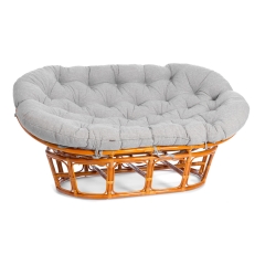 Диван Tetchair MAMASAN/МАМАСАН 23/02 W /с подушкой/ 169х102х80 см, Honey мед, матрац 182х119 см, ткань серо-бежевая 3М 16/2