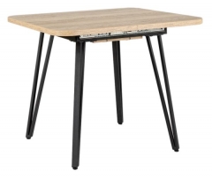 Стол R-home Диего Prime раздвиж. 9090+30 Галифакс Натур/Бабочка