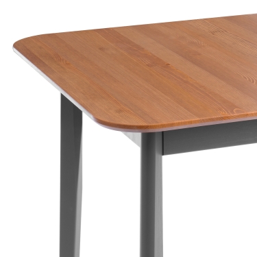 Стол Tetchair Соната Люкс/ Sonata Lux table, 75х75х73 см массив сосны, антик /графит, 75х75х73 см