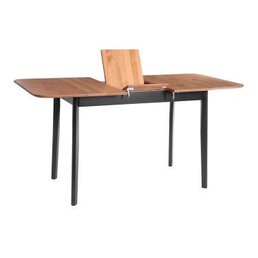 Стол Tetchair Соната Люкс раздвижной/Sonata Lux extension table массив сосны, антик/черный, 120-150х75х73 см