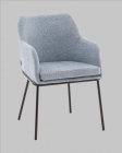Стул с подлокотниками Stool Group Кози new ткань букле синий
