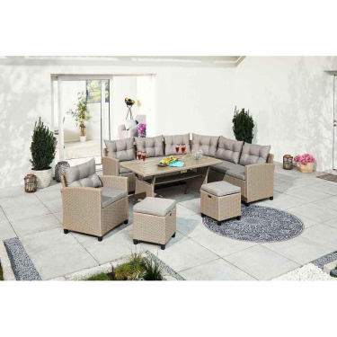 Комплект плетеной мебели AFM-373B Beige Афина-мебель AFM-373B Beige