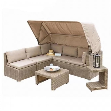 Диван-трансформер из искусственного ротанга Афина-мебель AFM-320 Beige