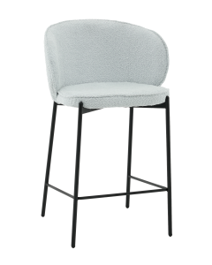 Стул полубарный Stool Group Тисдейл букле светло-голубой