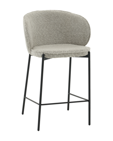 Стул полубарный Stool Group Тисдейл букле светло-зеленый