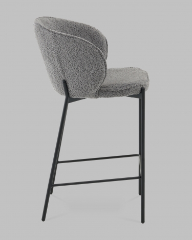 Стул полубарный Stool Group Тисдейл букле темно-серый