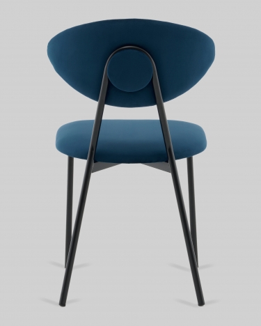 Стул обеденный Stool Group Квинси велюр синий