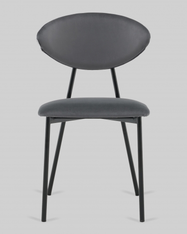 Стул обеденный Stool Group Квинси велюр темно-серый