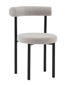 Стул обеденный Stool Group Флорео букле светло-серый