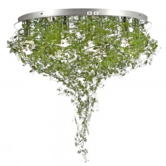 Люстра потолочная 9010/9PL GREEN ручная работа