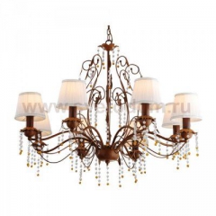 Люстра с абажурами Arte lamp A9468LM-8BR