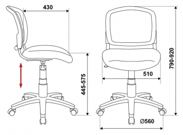 Компьютерное кресло Бюрократ CH-W296NX/15-48 Белый Серый